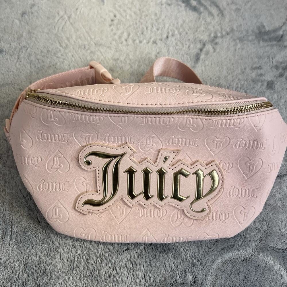 Juicy Couture Fanny Pack/Belt Bag Handbag pack pink